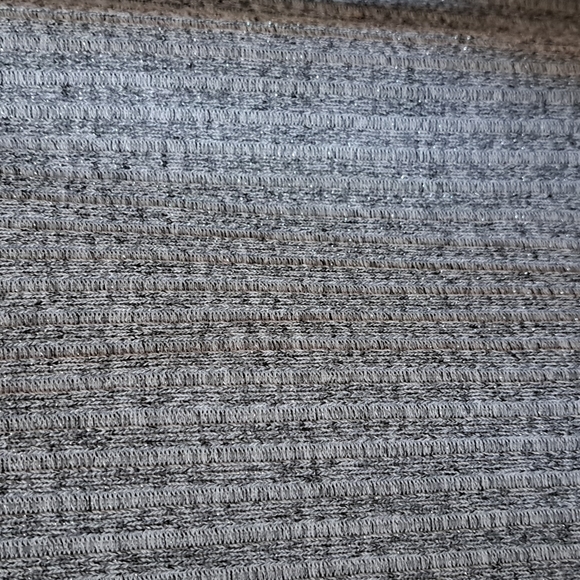 Sparkly Grey Sweater with Rhinestone Collar - Picture 9 of 9